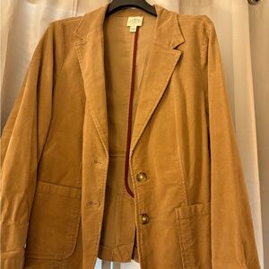 Women's Tan Corduroy Blazer